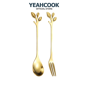 Mua Nĩa ăn trái cây inox mạ vàng cao cấp Yeahcook