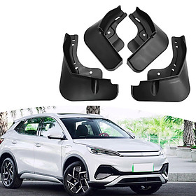 4x Car Mudguard Accessories Spare Parts Fenders Muds, Guard Flap Mudflaps Portable Replacement Front Rear Durable for Yuan Plus