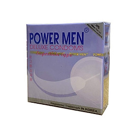 BCS mỏng Powermen Superthin hộp 3 chiếc - Hàng chính hãng 100% - Che tên sản phẩm