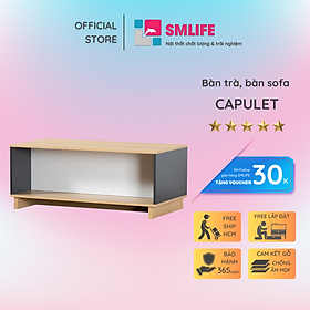 Bàn trà bàn sofa phòng khách bằng gỗ công nghiệp SMLIFE Capulet