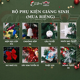 Bộ Phụ Kiện Trang Trí Cây Thông Noel - Trang Trí Giáng Sinh Huy Tưởng