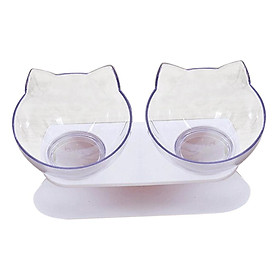 Feeding Station Anti-slip Cat Bowl Oblique Food Bowl Feeding Bowl For Dogs And Cats