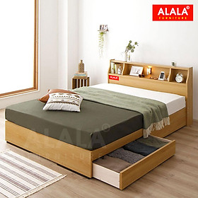Mua Giường ngủ ALALA06 + 2 hộc kéo / Miễn phí vận chuyển và lắp đặt/ Đổi trả 30 ngày/ Sản phẩm được bảo hành 5 năm từ thương hiệu ALALA/ Chịu lực 700kg