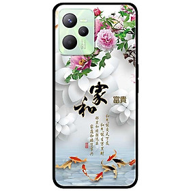 Ốp lưng dành cho realme c35 mẫu chim cá hoa trắng