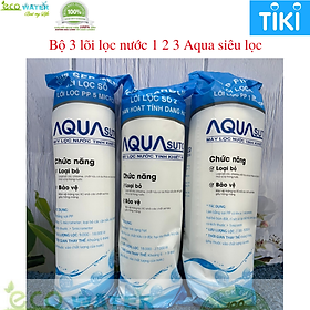 Mua Bộ lõi lọc nước 1 2 3 aqua sử dụng được cho tất cả các máy lọc nước ro gia đình