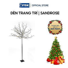 Đèn trang trí hình cây | JYSK Sandrose | kim loại/nhựa | đen | C180cm | 180LED