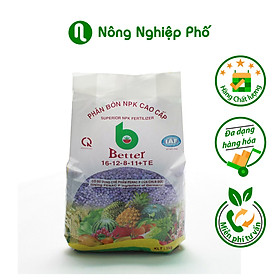 Mua Phân bón NPK Better tím 16-12-8-11 + TE dùng mọi loại cây trồng - Túi 1kg