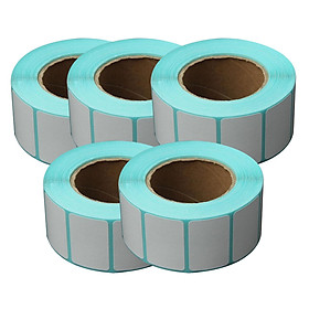 Combo 5 Cuộn Giấy In Tem Nhãn Mã Vạch 50x30mm 800 tem