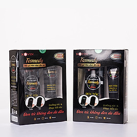 COMBO 2 BỘ DẦU GỘI THẢO DƯỢC ĐEN TÓC TOSMEDY - LUXURY (200ML DẦU GỘI + 100ML DẦU XẢ)