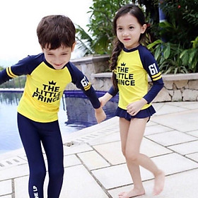 Set đồ bơi cao cấp phong cách thể thao cho bé trai và bé gái