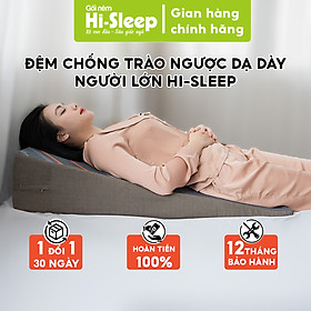 Đệm Chống Trào Ngược Dạ Dày Thực Quản Người Lớn Hi-Sleep Dài 90cm - Dài hơn - Chống trượt tuyệt đối - Nghiêng trái thoải mái - Được bác sĩ khuyên dùng