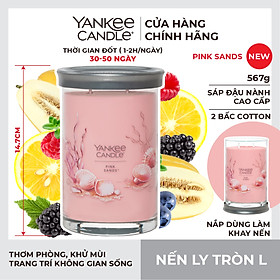 Nến ly tròn sáp đậu nành Yankee Candle size L (567g) - Pink Sands