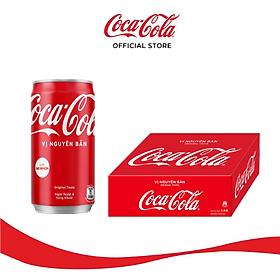 Thùng 24 Lon Nước Giải Khát Có Gas Coca-Cola 235ml lon