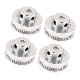 Aluminum Alloy 3D Printer GT2 Synchronous Wheel Timing Belt Pulley 5mm Bore 40 Teeth with 2mm Pitch 4PCS