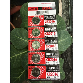 Pin CR2016 Maxell Lithium 3V vỉ 5 viên