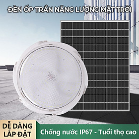 Đèn năng lượng mặt trời - đèn trần gắn trong nhà siêu tiết kiệm - K1580