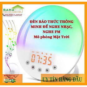 MẶT TRỜI THÔNG MINH - ĐỒNG HỒ BÁO THỨC ĐỔI MÀU NGHE FM VÀ GHI ÂM được dùng vừa làm đồng hồ báo thức, nghe nhạc