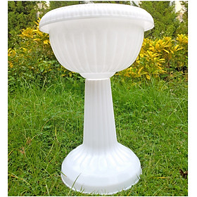 3 Chậu LY nhựa kèm ĐẾ tách rời, trồng hoa, cây cảnh, sen... Size3  Kt: 30x45