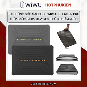 Túi Bảo Vệ Laptop, đệm Chống Sốc Laptop, túi chống sốc chống thấm nước chống va đập size 13.6 inch / 14.2 inch WIWU