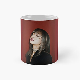 Cốc in hình Lisa BlackPink Kill This Love cốc sứ có quai