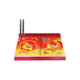 Lịch Tết 2027 - Lịch Bàn Đế Nhựa Lò Xo Giữa (17 x 28)