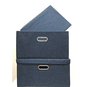 Mua Combo 2 Hộp Đựng Quần Áo Hàn Quốc size lớn 45x34xH24cm