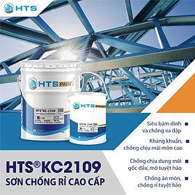 Sơn kết cấu thép HTS KC2109 bộ nhỏ 5kg - Chống rỉ, Chống ăn mòn, Kháng hóa chất tuyệt hảo