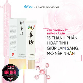 Kem Dưỡng Mắt Chống Lão Hóa Chiết Xuất Trứng Cá Tầm và Peptide Collagen, Làm Sáng Quầng Thâm Mắt Với Ngọc Trai, Tổ Yến, Làm Mờ Nếp Nhăn, Giảm Bọng Mắt Peach Blossom Hydrating Caviar Eye Cream