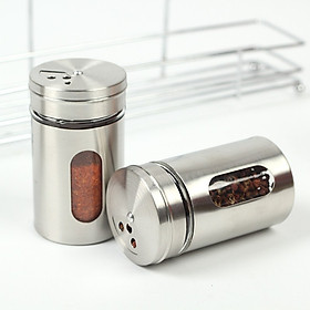 Mua Lọ Rắc Tiêu Muối Thuỷ Tinh Bọc Inox