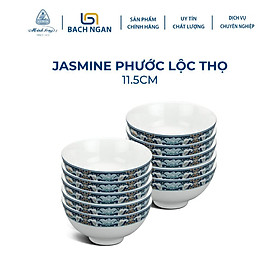 Mua Bộ 10 Chén Ăn Cơm Minh Long 11.5Cm - Jasmine Phước Lộc Thọ Sứ Cao Cấp  Đẹp  Họa Tiết Cổ Điển Dùng Gia Đình  Tặng Quà tân gia