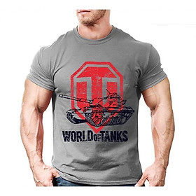 Áo thun World of Tank_chiến thuật_dã ngoại - xám