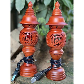 Mua Cặp Đèn thờ chữ Phúc Lộc Thọ gỗ hương