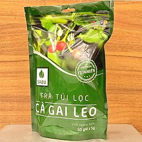 Trà thải độc gan túi lọc Cà gai leo Sadu hút chân không 250g