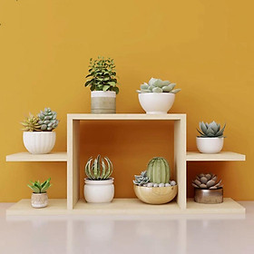 Mua Kệ gỗ để bàn trang trí  kệ gỗ mini decor để bàn đa năng phong cách vintage - KM001