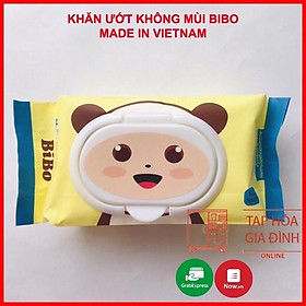 GIẤY ƯỚT BIBO 100 TỜ KHÔNG MÙI AN TOÀN CHO BÉ