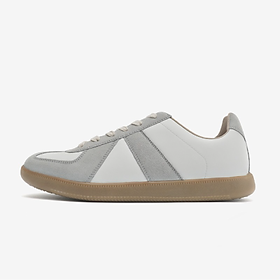 Giày Domba Germany Trainer Trắng-Xám nhạt (White - Light Grey) GT-8123