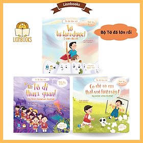 Combo 3 Cuốn Sách Kỹ Năng Cho Bé 1-2-3-6 Tuổi - Bộ Tớ Đã Lớn Rồi (Song Ngữ Anh Việt) - Truyện Tranh Cho Bé Tập Nói, Mầm Non