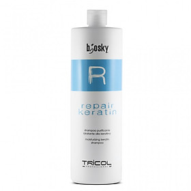 Dầu Gội Phục Hồi Dưỡng Ẩm Và Tái Cấu Trúc Tóc Tricol Biosky Repair Keratin Shampoo 1000ML