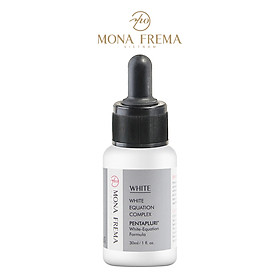 Dòng làm trắng ngũ giác WHITE-EQUATION 30ml,  dưỡng màu da đa công thức đáp ứng mục tiêu làm trắng đa góc độ, tác dụng toàn diện đầy đủ phá vỡ năm rào cản chính trong việc làm trắng, cải thiện hoàn toàn các nhược điểm trên da và làm sáng da.