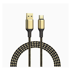 Mua Cáp Wiwu Gold 18K USB To Type-C Cho iPad  Các Dòng Điện Thoại Samsung  Oppo GD-101 Chất Liệu Cao Cấp Lõi Đồng Truyền Tải Dữ Liệu Nhanh - Hàng Chính Hãng