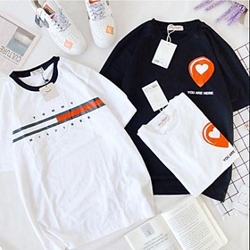 Áo thun cổ tròn ulzzang - ẢNH THẬT