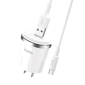BỘ CỦ SẠC HOCO C37 MICRO USB + Tặng 5 Dây Quấn Cáp - Chính Hãng