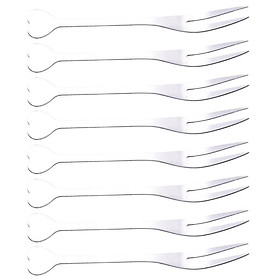 8x Stainless Steel Forks Fruit Cutting Fork for BBQ Halloween Summer Parties
