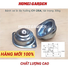 Mua Bánh xe dẫn động đa hướng bi tròn thép  CY-25A tải 30kg chất lượng cao - HM0069