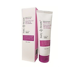 Gel tẩy da chết mặt Daily Beauty Brightening Peeling Gel R&B xuất sứ LB Cosmetic Hàn Quốc, chiết xuất 100% tự nhiên, tẩy sạch hiệu quả, an toàn, dịu nhẹ với da, 120ml