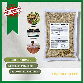 Cà phê Robusta FINECO - cà phê nhân xanh sống chất lượng cao chưa rang sơ chế Honey chín cây 100