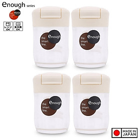 Combo 04 chai/lọ/hũ đựng gia vị muối, tiêu, ớt 68ml hàng nội địa Nhật Bản