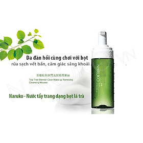 Hình ảnh Nước Tẩy Trang Dạng Bọt Naruko Tràm Trà Tea Tree Blemish Clear Makeup Removing Cleansing Mousse 150 ml