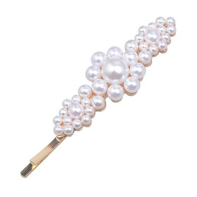 Women Girls Simulated Pearl Slide Hair Clips Barrettes Hairpin Wedding Party