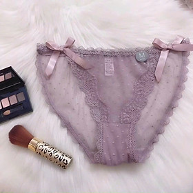 Quần Lót Nữ 591 Ren Hoa Đính Nơ Xinh Xắn Sexy